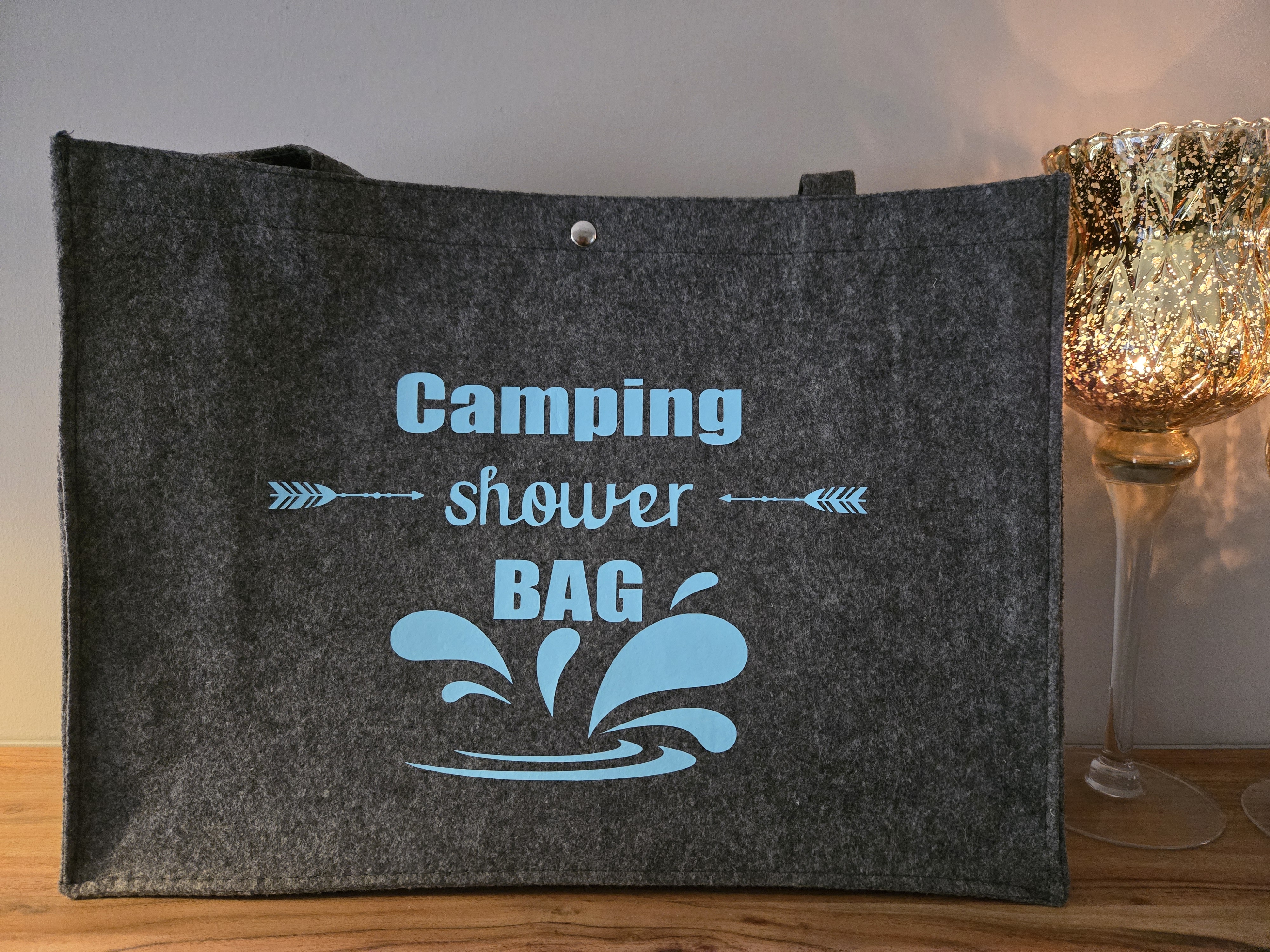 Vilten tas - Camping Shower Bag - Antraciet