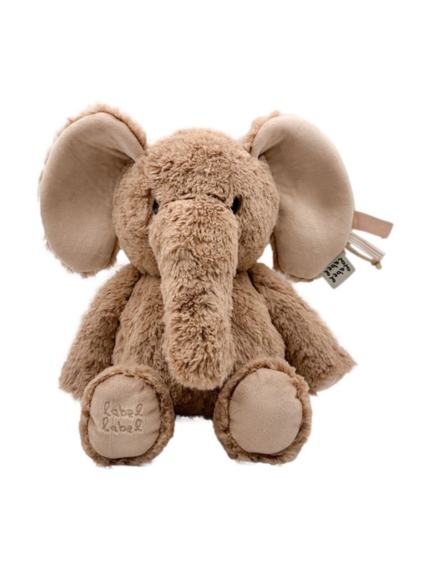 Knuffel olifant - Label Label - Nougat M - 40 cm