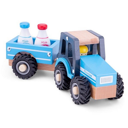 Tractor met aanhanger - Melkbus