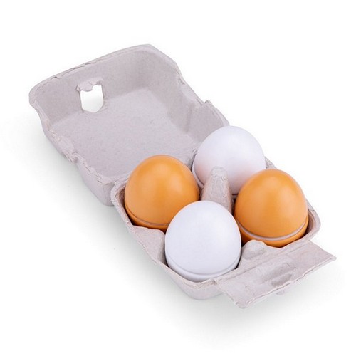 Houten eieren - 4 stuks