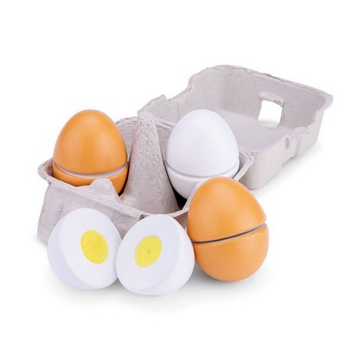 Houten eieren - 4 stuks