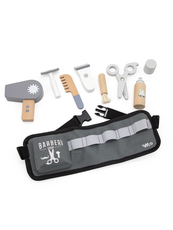 Houten Barber/kapper set - Tryco