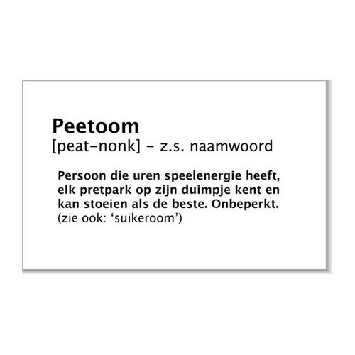 Kaart Peetoom - Limburgs