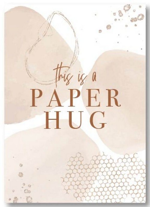 Wenskaart - This is a paper hug