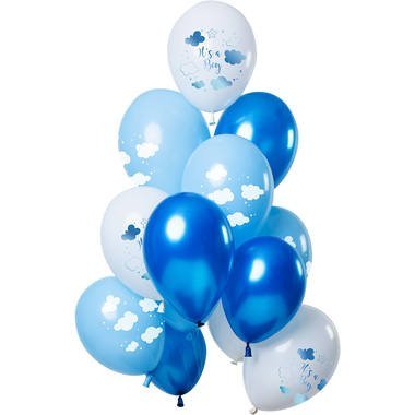 Ballonnen wolkjes - Blauw