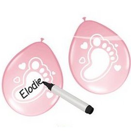 Schrijfbare ballonnen - Roze