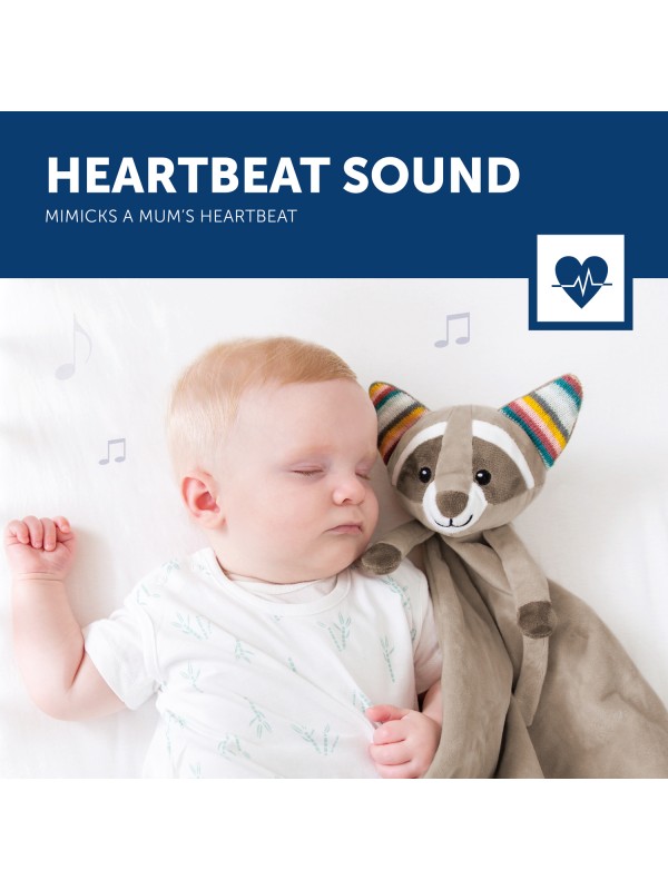 Baby Comforter Wasbeer - Grijs - ZAZU